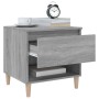 Mesita de noche madera contrachapada gris Sonoma 50x46x50 cm de vidaXL, Mesitas de noche - Ref: Foro24-819544, Precio: 49,22 ...