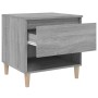 Mesita de noche madera contrachapada gris Sonoma 50x46x50 cm de vidaXL, Mesitas de noche - Ref: Foro24-819544, Precio: 49,22 ...