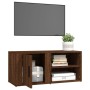 Mueble para TV madera contrachapada roble marrón 80x31,5x36 cm de vidaXL, Muebles TV - Ref: Foro24-819450, Precio: 41,10 €, D...