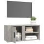 TV cabinet 2 units concrete gray plywood 80x31.5x36cm by vidaXL, TV Furniture - Ref: Foro24-819445, Price: 70,19 €, Discount: %