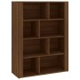 Aparador de madera contrachapada marrón roble 80x30x106 cm de vidaXL, Aparadores - Ref: Foro24-819499, Precio: 68,20 €, Descu...