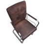 Cantilever dining chairs 4 units brown leathaire leather by vidaXL, dining chairs - Ref: Foro24-270162, Price: 329,93 €, Disc...