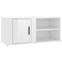 Mueble de TV madera contrachapada blanco brillo 80x31,5x36 cm de vidaXL, Muebles TV - Ref: Foro24-819440, Precio: 43,34 €, De...