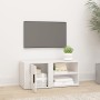 TV stand made of glossy white plywood 80x31.5x36 cm by vidaXL, TV Furniture - Ref: Foro24-819440, Price: 43,34 €, Discount: %