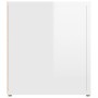 Mueble de TV madera contrachapada blanco brillo 80x31,5x36 cm de vidaXL, Muebles TV - Ref: Foro24-819440, Precio: 43,34 €, De...