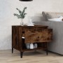 Side table made of smoked oak plywood, measuring 50x46x50 cm. by vidaXL, Side tables - Ref: Foro24-819558, Price: 51,29 €, Di...