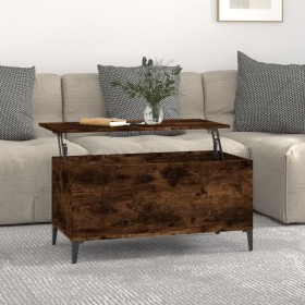 Couchtisch aus geräuchertem Eichensperrholz 90x44,5x45 cm von vidaXL, Couchtisch - Ref: Foro24-819593, Preis: 68,99 €, Rabatt: %