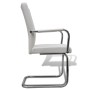 Cantilever dining chairs 4 units white synthetic leather by vidaXL, dining chairs - Ref: Foro24-270163, Price: 339,43 €, Disc...