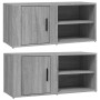 Mueble TV 2 uds madera contrachapada gris Sonoma 80x31,5x36 cm de vidaXL, Muebles TV - Ref: Foro24-819449, Precio: 72,30 €, D...