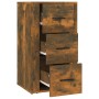 Smoked oak plywood sideboard 40x33x70 cm by vidaXL, Sideboards - Ref: Foro24-819425, Price: 78,47 €, Discount: %