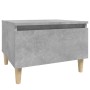 Mesa auxiliar de madera contrachapada gris hormigón 50x46x35 cm de vidaXL, Mesas auxiliares - Ref: Foro24-819508, Precio: 41,...