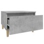 Mesa auxiliar de madera contrachapada gris hormigón 50x46x35 cm de vidaXL, Mesas auxiliares - Ref: Foro24-819508, Precio: 41,...