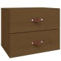 Wall bedside tables 2 pcs honey brown 50x36x40 cm by vidaXL, Lockers and storage cabinets - Ref: Foro24-820983, Price: 92,99 ...