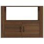 Aparador de madera contrachapada marrón roble 80x30x60 cm de vidaXL, Aparadores - Ref: Foro24-819459, Precio: 60,75 €, Descue...