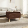 Mesa auxiliar madera contrachapada roble marrón 50x46x35 cm de vidaXL, Mesas auxiliares - Ref: Foro24-819514, Precio: 42,29 €...