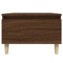 Mesa auxiliar madera contrachapada roble marrón 50x46x35 cm de vidaXL, Mesas auxiliares - Ref: Foro24-819514, Precio: 42,29 €...