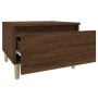 Mesa auxiliar madera contrachapada roble marrón 50x46x35 cm de vidaXL, Mesas auxiliares - Ref: Foro24-819514, Precio: 42,29 €...