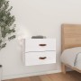 White wall-mounted bedside table 50x36x40 cm by vidaXL, Lockers and storage cabinets - Ref: Foro24-820978, Price: 66,04 €, Di...