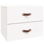 White wall-mounted bedside table 50x36x40 cm by vidaXL, Lockers and storage cabinets - Ref: Foro24-820978, Price: 66,99 €, Di...