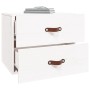 White wall-mounted bedside table 50x36x40 cm by vidaXL, Lockers and storage cabinets - Ref: Foro24-820978, Price: 66,99 €, Di...