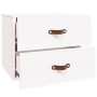 White wall-mounted bedside table 50x36x40 cm by vidaXL, Lockers and storage cabinets - Ref: Foro24-820978, Price: 66,99 €, Di...