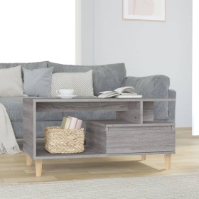 Mesa de centro madera contrachapada gris Sonoma 90x49x45 cm de vidaXL, Mesas de centro - Ref: Foro24-819618, Precio: 61,88 €,...