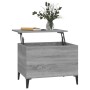 Mesa de centro madera contrachapada gris Sonoma 60x44,5x45 cm de vidaXL, Mesas de centro - Ref: Foro24-819578, Precio: 66,09 ...