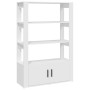 Aparador de madera contrachapada blanco 80x30x119,5 cm de vidaXL, Aparadores - Ref: Foro24-819468, Precio: 83,73 €, Descuento: %