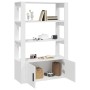 Aparador de madera contrachapada blanco 80x30x119,5 cm de vidaXL, Aparadores - Ref: Foro24-819468, Precio: 83,73 €, Descuento: %