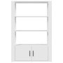 Aparador de madera contrachapada blanco 80x30x119,5 cm de vidaXL, Aparadores - Ref: Foro24-819468, Precio: 83,73 €, Descuento: %