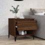 Brown oak plywood side table 50x46x50 cm by vidaXL, Side tables - Ref: Foro24-819562, Price: 52,82 €, Discount: %