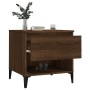 Brown oak plywood side table 50x46x50 cm by vidaXL, Side tables - Ref: Foro24-819562, Price: 52,82 €, Discount: %