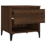 Brown oak plywood side table 50x46x50 cm by vidaXL, Side tables - Ref: Foro24-819562, Price: 52,82 €, Discount: %