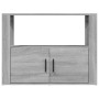 Sonoma gray plywood sideboard 80x30x60 cm by vidaXL, Sideboards - Ref: Foro24-819458, Price: 60,27 €, Discount: %