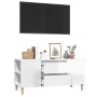 TV stand made of glossy white plywood 102x44.5x50 cm by vidaXL, TV Furniture - Ref: Foro24-819598, Price: 57,43 €, Discount: %