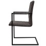 Cantilever dining chairs 6 units brown artificial leather by vidaXL, dining chairs - Ref: Foro24-272414, Price: 565,75 €, Dis...