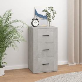 Concrete gray plywood sideboard 40x33x70 cm by vidaXL, Sideboards - Ref: Foro24-819424, Price: 58,99 €, Discount: %