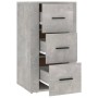 Aparador de madera contrachapada gris hormigón 40x33x70 cm de vidaXL, Aparadores - Ref: Foro24-819424, Precio: 59,24 €, Descu...