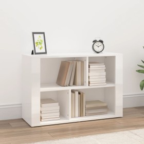 Aparador de madera contrachapada blanco brillante 80x30x54 cm de vidaXL, Aparadores - Ref: Foro24-819478, Precio: 61,99 €, De...