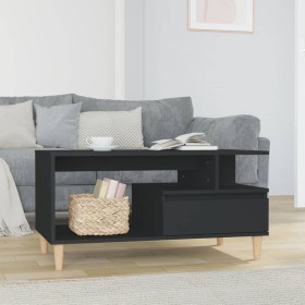 Couchtisch aus schwarzem Sperrholz, 90 x 49 x 45 cm von vidaXL, Couchtisch - Ref: Foro24-819613, Preis: 58,31 €, Rabatt: %