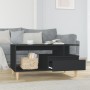 Black plywood coffee table 90x49x45 cm by vidaXL, Coffee table - Ref: Foro24-819613, Price: 58,24 €, Discount: %