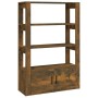 Aparador madera contrachapada roble ahumado 80x30x119,5 cm de vidaXL, Aparadores - Ref: Foro24-819473, Precio: 74,15 €, Descu...