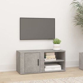 Concrete gray plywood TV cabinet 80x31.5x36 cm by vidaXL, TV Furniture - Ref: Foro24-819444, Price: 41,99 €, Discount: %