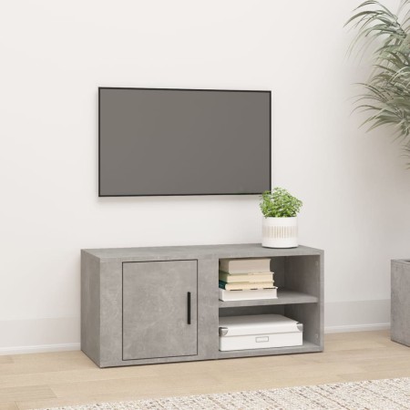 Mueble para TV madera contrachapada gris hormigón 80x31,5x36 cm de vidaXL, Muebles TV - Ref: Foro24-819444, Precio: 41,44 €, ...