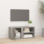 Mueble para TV madera contrachapada gris hormigón 80x31,5x36 cm de vidaXL, Muebles TV - Ref: Foro24-819444, Precio: 41,44 €, ...