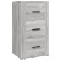 Aparador de madera contrachapada gris Sonoma 40x33x70 cm de vidaXL, Aparadores - Ref: Foro24-819426, Precio: 65,57 €, Descuen...