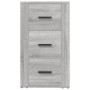 Aparador de madera contrachapada gris Sonoma 40x33x70 cm de vidaXL, Aparadores - Ref: Foro24-819426, Precio: 65,57 €, Descuen...