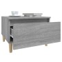 2 gray Sonoma plywood side tables 50x46x35 cm by vidaXL, Side tables - Ref: Foro24-819513, Price: 73,69 €, Discount: %