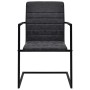 Cantilever dining chairs 6 units black synthetic leather by vidaXL, dining chairs - Ref: Foro24-272416, Price: 597,69 €, Disc...