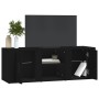 Black plywood TV cabinet 100x31.5x35 cm by vidaXL, TV Furniture - Ref: Foro24-819429, Price: 56,94 €, Discount: %